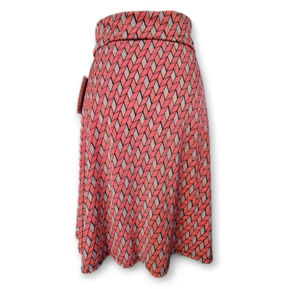 NWT Lularoe Multicolored Azure High- Low Knee  Lenght Skirt, Size XS - Picture 2 of 7